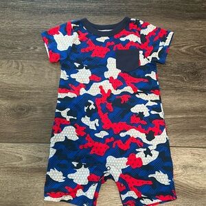 Way to Celebrate Baby Boy’s Patriotic Romper Sz 18M